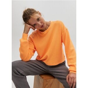 ARITZIA TNA Waffle Long Sleeve Top